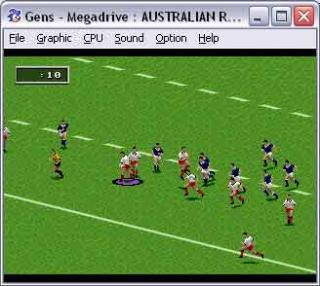 Sega Genesis Australian Rugby League